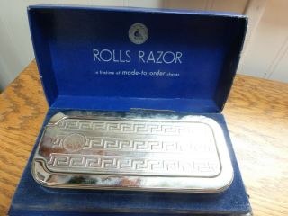 vintage Rolls Razor with blades strap instructions Made in Englad 5