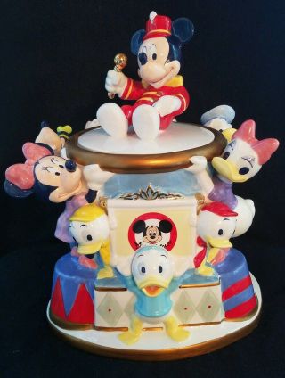 Disney Mickey Mouse Club Bandleader Cookie Jar Minnie,  Donald & Friends Ex Cond