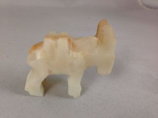 Donkey Figurine Hand Carved From Quartz / Gemstone Burro Mule Collectible