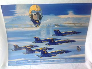 1994 Blue Angels Poster - Print U.  S.  Navy America 