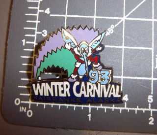 1993 Winter Carnival Fairbanks Alaska Lapel Pin,  Pin Great Collectible