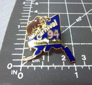 1994 Winter Carnival Fairbanks Alaska Lapel Pin,  Pin Great Collectible