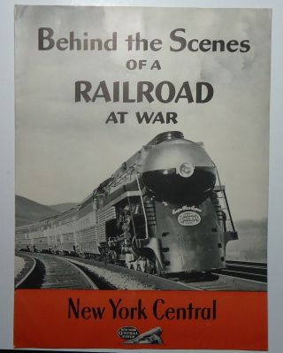 York Central Booklet - Behind The Scenes Of A Railroad At War Early 1940 