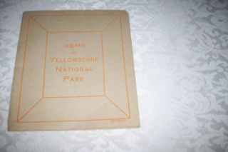 Vintage Gems Of Yellowstone National Park Color Souvenir Haynes Photo Album