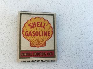 Vtge Full Matchbook,  Brandon’s Shell Service Station,  Carbondale,  Il Shell Oil