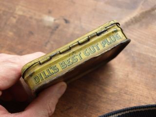 Antique J.  G.  Dill ' s Best Cut Plug Tobacco Advertising Tin 5