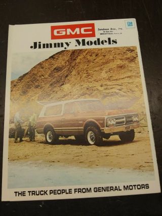 Nos Vintage 1971 Gmc Jimmy Dealer Sales Brochure