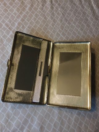 Dunhill Vintage Black Leather Cigarette Case with Gold Interior 6