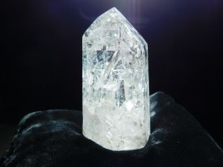 A VERY Translucent Polished Fire and Ice Quartz Crystal From Brazil 119gr 2