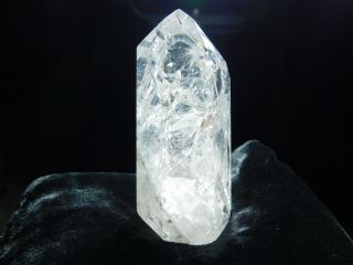 A VERY Translucent Polished Fire and Ice Quartz Crystal From Brazil 119gr 3