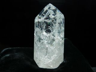 A VERY Translucent Polished Fire and Ice Quartz Crystal From Brazil 119gr 5