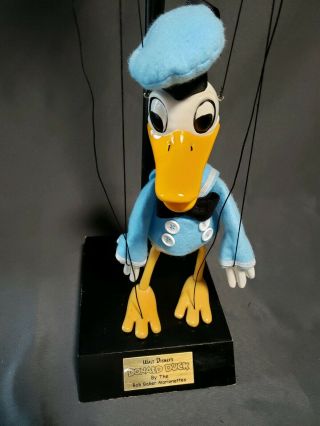 Disney Bob Baker Donald Duck Full Size Marionette Puppet Good