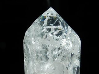A Very Translucent Polished Fire And Ice Quartz Crystal From Brazil 139gr E