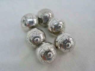 Set Of Six Georgian Silver Buttons.