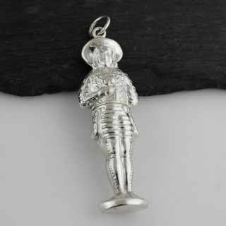 Little Boy Sewing Needle Case Or Toothpick Holder - 925 Sterling Silver
