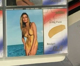 2004 Sports Illustrated Swimsuit Worn Body Paint Card Bridget Hall 3/10