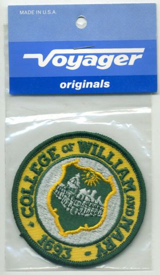 Vintage Souvenir Patch: College Of William And Mary (a176)