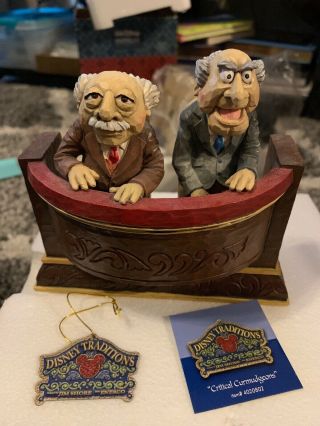 Disney Traditions Muppet Show Jim Shore Critical Curmudgeons Waldorf And Statler