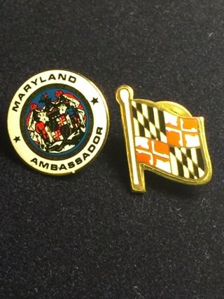 Maryland State Ambassador & Marland Flag Lapel Pins