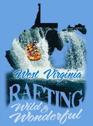 Wild Wonderful White Water Rafting West Virginia Vinyl Decal