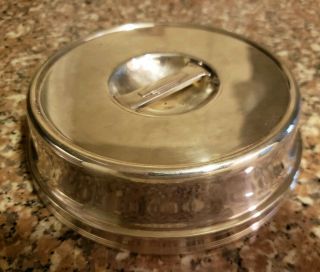 Art Deco Cunard Lines Silverplate Butter Dish Cover/lid White Star Titanic