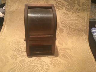 Vintage Wood Dial - A - Pick Toothpick Dispenser 1940s San Antonio