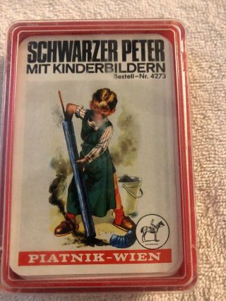 Rare,  Wiener Spielkartenfabrik Ferd A.  K.  A.  Old Maid,  Schwarzer Peter,  Black Peter