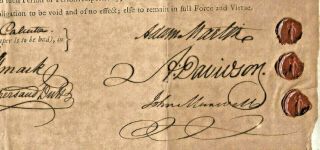 1798 Bond Of A Martin Before Sir J Royds For Admn Of Estate Of Ew Piercy Deceasd