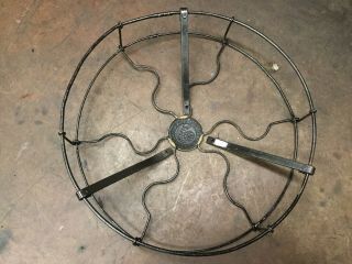 antique electric fan GE General Electric Whiz cage and badge 3