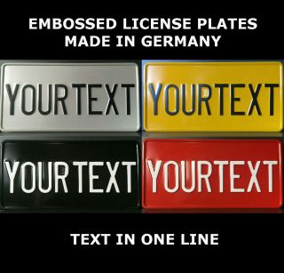Us Usa License Plate Usa Number Plate Alu Embossed Custom Personalized