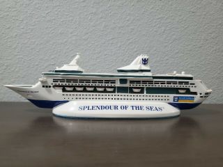 Royal Caribbean Splendour Of The Seas Model Cruise Ship Resin Travel Souvenir 2