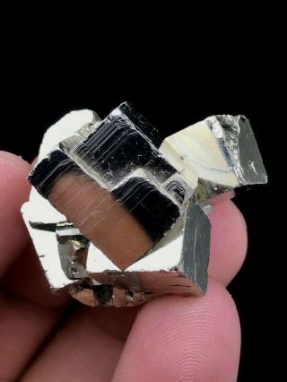 21g Natural Pyrite Cube Crystals Cluster Healing Mineral Specimen Peru