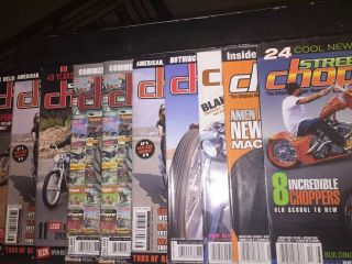 Street Chopper Motorcycle Magazines 10 Items 2003 - 2011