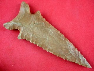 Fine Quality Authentic 3 7/8 Inch Tennessee Graham Cave Point Indian Arrowheads