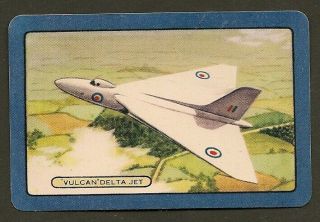 Vintage Coles Swap Card Named Transport Aeroplane Aircraft Vulcan Delta Jet