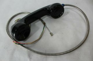 Payphone Handset Black Handle 32 " Lanyard 4 Color Spade For Gte Pay Phone Nos