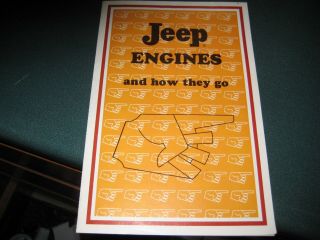 Jeep Dealer Fold Out.  Jeep Engines And How They Go 1965