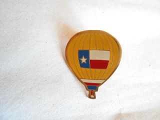 Vintage Texas Flag Hot Air Balloon Souvenir Pin