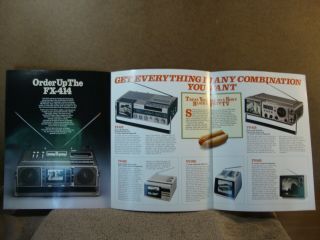 1980 Sony Get One With The Booklet with Specs Portable TVs FX - 414, 2