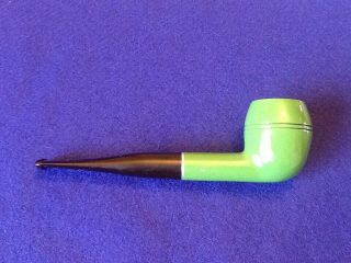 Vintage Dr.  Grabow Color Duke Imported Briar Ajustomatic Pipe Green Unsmoked