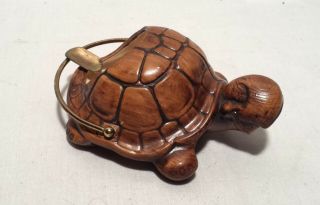 Vintage Treasure Craft Ceramic Turtle Ashtray 1956