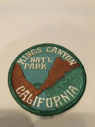 Kings Canyon National Park California 3” Patch
