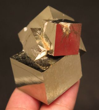 47mm 3.  1oz Natural Pyrite Cube Crystal From Spain