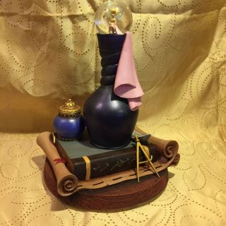 Disney Tinker Bell Perfume Bottle Snowglobe Genie Feather Nib Lights Up