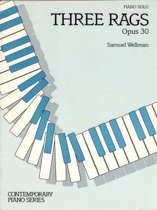 Three Rags Music Sheet/book - 1990 - Ragtime Piano Solos/ Wellman - Firefly/suwanee