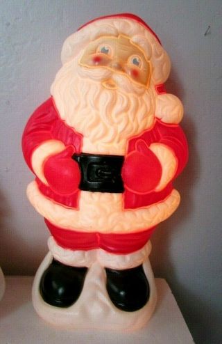 Vtg 1999 Blow Mold Christmas Santa Claus Light Figurine Indoor/outdoor