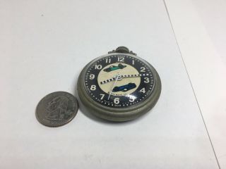 Rare 1974 Mattel Inc Hot Wheels Pocket Watch By Bradley Made In Usa Pocket Watch