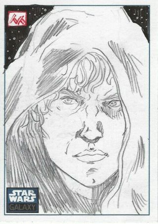 Star Wars Galaxy 6 Sketch Card By Manny Mederos