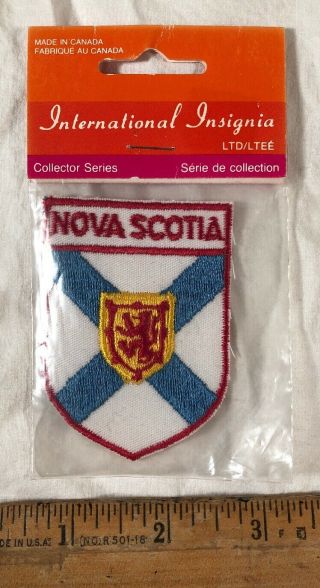 Vintage Nova Scotia Canada Travel Souvenir Patch Iron On International Insignia