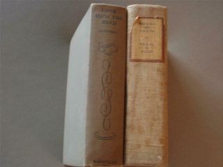 2 Vtg Books Gone With The Wind August 1936 & House Of Earth 1935 Pearl S Buck
